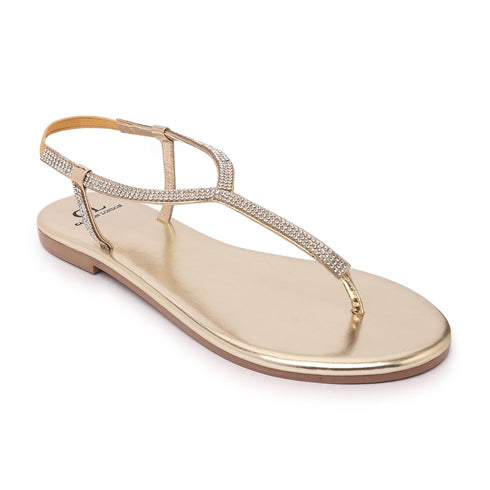 Women's Sparkle-Strap Thong Sandals