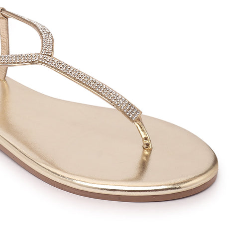 Women's Sparkle-Strap Thong Sandals