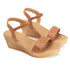 Women's Embellished Ankle Strap Wedge Sandals