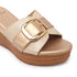 Women's Wedge Sandals with Statement Buckle