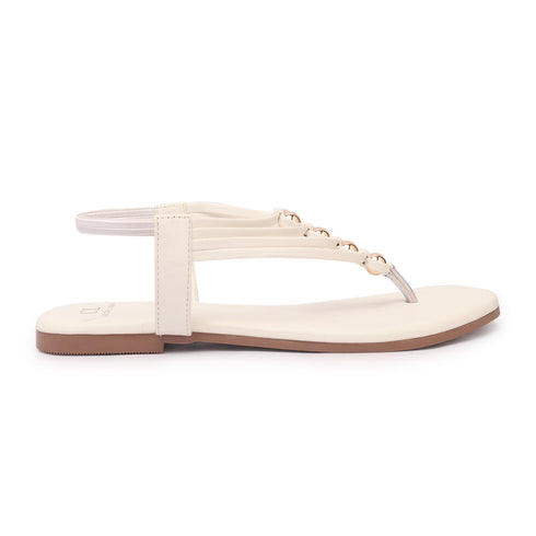 Women's Multy Strap Embellished Thong Sandal