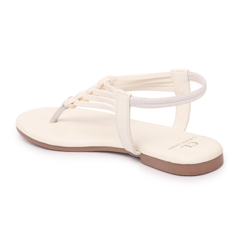 Women's Multy Strap Embellished Thong Sandal
