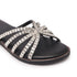 Women's Sparkling Interwoven Strap Sandals