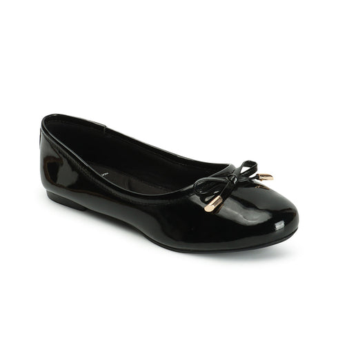 Women's Round Toe Bow Detail Ballerinas