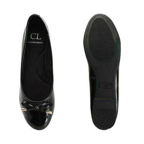 Women's Round Toe Bow Detail Ballerinas
