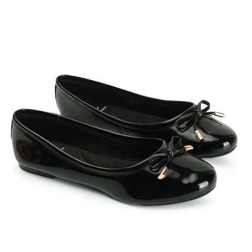 Women's Round Toe Bow Detail Ballerinas