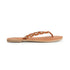 Women's Braided Detail Open Toe Flats