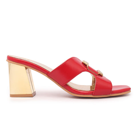 Women's Effortless Slip-On Style Decorative Buckle Sandal