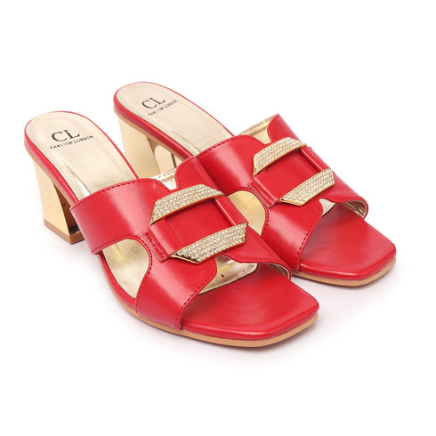Women's Effortless Slip-On Style Decorative Buckle Sandal