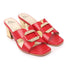 Women's Effortless Slip-On Style Decorative Buckle Sandal
