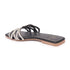 Women's Rhinestone Embellished Woven-Strap Slides