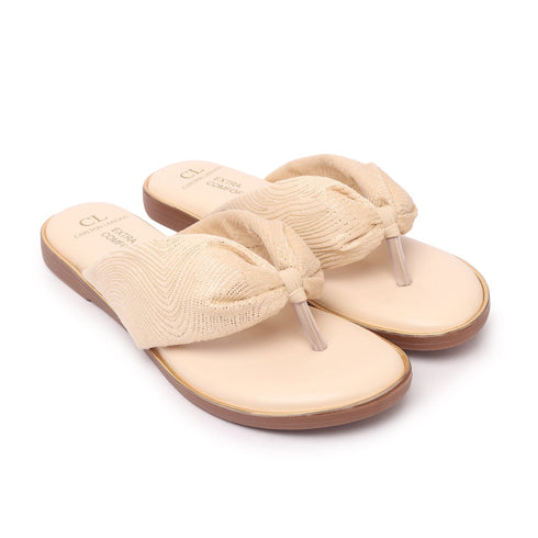 Women's Glamorous Ruched T-Strap Sandal