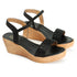 Women's Embellished Ankle Strap Wedge Sandals