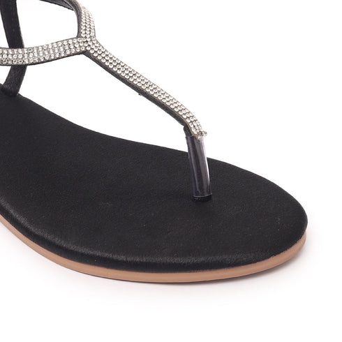 Women's Sparkle-Strap Thong Sandals