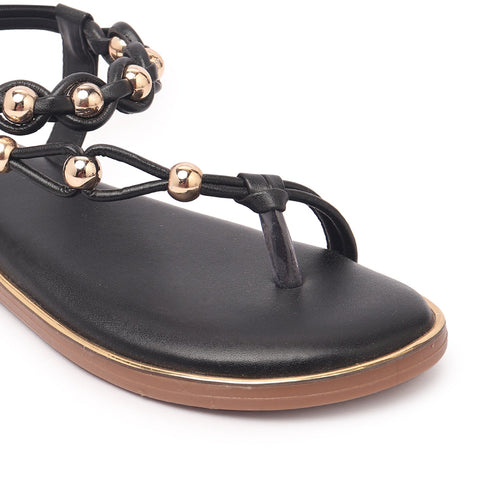 Women's Comfort Beaded Ankle Strap Sandals