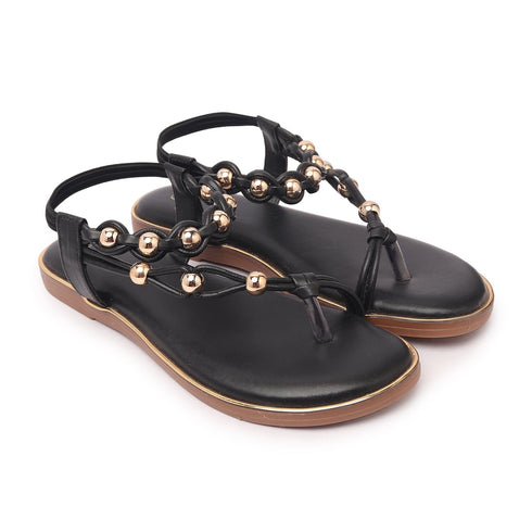 Women's Comfort Beaded Ankle Strap Sandals
