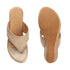 Women's Embellished Open Toe Wedge Heels Sandal