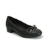 Women's Textured Round Toe Block Heel Pumps