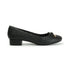 Women's Textured Round Toe Block Heel Pumps