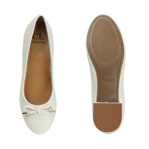 Women's Textured Round Toe Block Heel Pumps