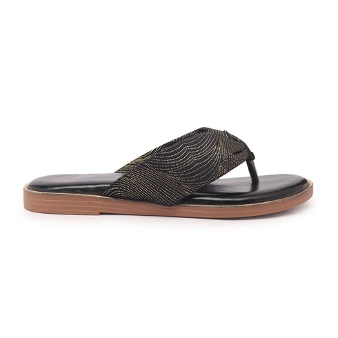 Women's Glamorous Ruched T-Strap Sandal