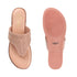 Women's Beautifully Embellished Wide Thong Strap Thong Sandals