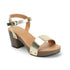 Women's Textured Block Heels Sandals