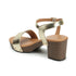 Women's Textured Block Heels Sandals