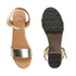 Women's Textured Block Heels Sandals