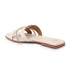 Women's Rhinestone-Detail Double-Strap Slides