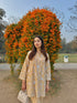 Vanshita in Kashmiri Aari Work Cotton Kurta Set - Beige With White