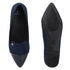 Women's Two-Tone Pointed Toe Loafers