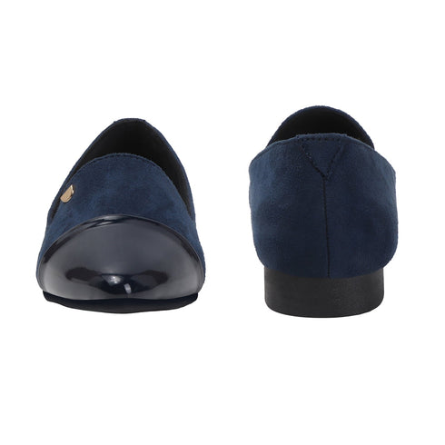 Women's Two-Tone Pointed Toe Loafers