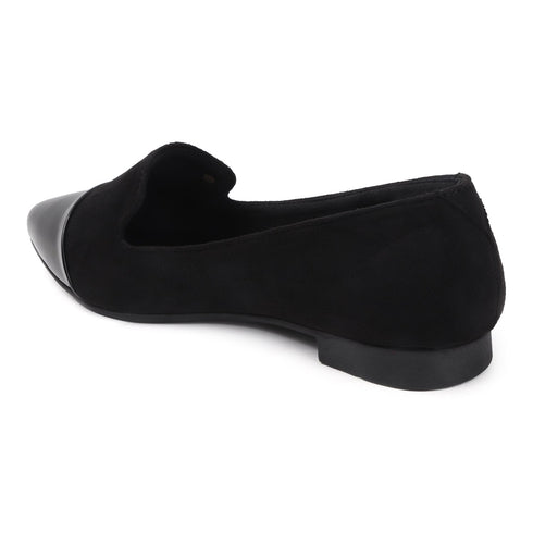Women's Two-Tone Pointed Toe Loafers