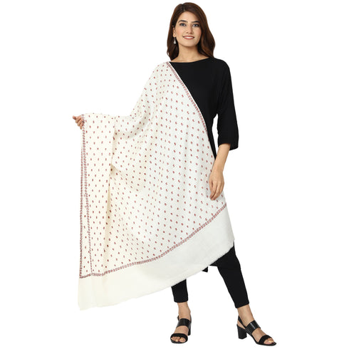 Women's Hand Embroidered Wool Shawl
