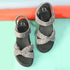 Women's Grey Bow Strap Comfort Sandals