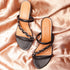 Women's Block Heel Sandals with Braided Straps