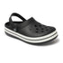 Men Striped Band Perforated Clogs
