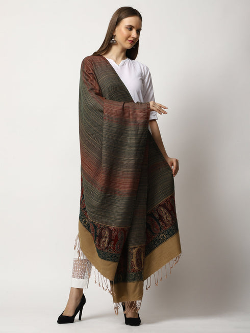 Women's Jamawar Wool Shawl