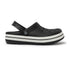 Men Striped Band Perforated Clogs