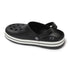 Men Striped Band Perforated Clogs
