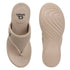 Women's Knitted Thong Strap Arch Support Wedge Sandal
