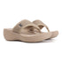 Women's Knitted Thong Strap Arch Support Wedge Sandal