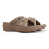 Women's Knitted Cross-Strap Toe-Loop Comfort Wedge Sandal