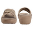 Women's Knitted Cross-Strap Toe-Loop Comfort Wedge Sandal