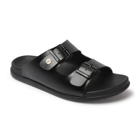 Double Buckle Adjustable Comfort Slides Sandals