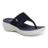 Women's Knitted Thong Strap Arch Support Wedge Sandal