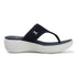 Women's Knitted Thong Strap Arch Support Wedge Sandal