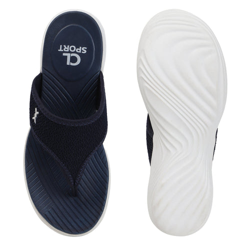 Women's Knitted Thong Strap Arch Support Wedge Sandal