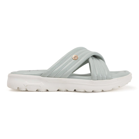 Women's Cushioned Padded Cross-Band Comfort Sandal